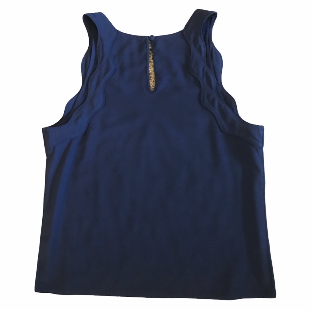 ❗️Sale❗️Halogen Ruffle Strap Tank Top - Picture 4 of 4
